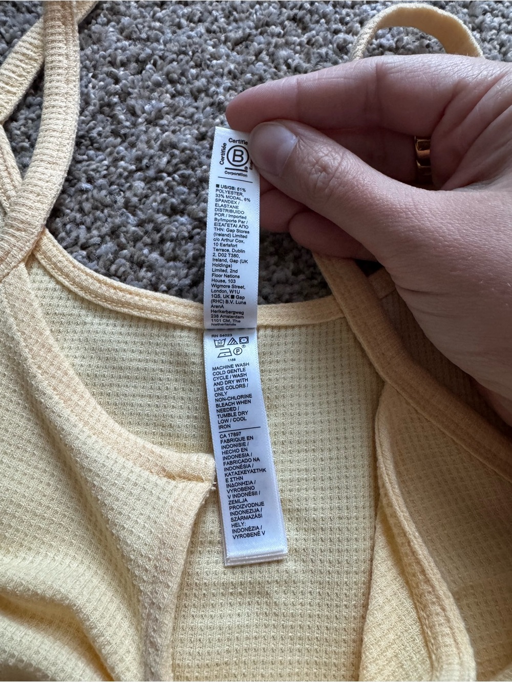 Athleta Wind Down Sleep Cami Short Set S Yellow - Picture 5 of 9